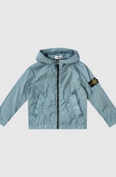 Детская голубая куртка с логотипом