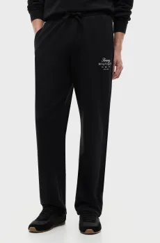 Мужские черные спортивные брюки SCRIPT Черный L Tommy Hilfiger MW0MW44332