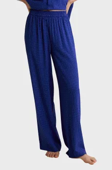 Женские синие брюки в горошек AYMERIK Синий L Etam 6557610