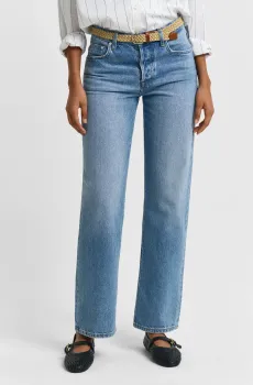 Женские голубые джинсы STRAIGHT RIGID JEANS Голубой 27 Gant 4100303