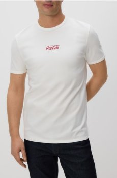 Reserved - Слім футболка з написом Coca-Cola - кремовий - WD054-01X