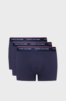 Мужские темно-синие боксеры (3 шт) Синий S Tommy Hilfiger 1U87903842