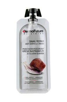 Восстанавливающий крем для лица Dermofuture Snail Repair Anti-Wrinkle Cream против морщин, с муцином улитка, 12 мл