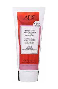 Уценка! Мусс для тела Apis Natural Cosmetics Body Mousse с арбузом, манго и витамином Е, 200 мл