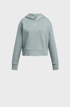Детское мятное худи UA Rival Fleece Hoodie Ментоловый 18 Under Armour 1379517-348
