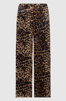 Брюки в анималистический принт