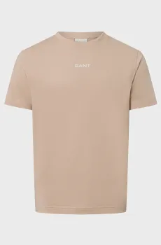 Мужская бежевая футболка GRAPHIC Бежевый L Gant 2003308
