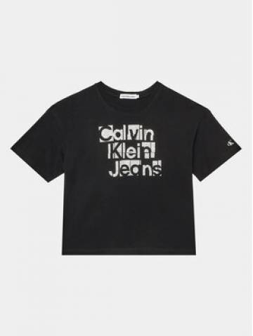 Calvin Klein Jeans Футболка Metallic IG0IG02340 Чорний Regular Fit Calvin Klein Jeans Футболка Metallic IG0IG02340 Чорний Regular Fit