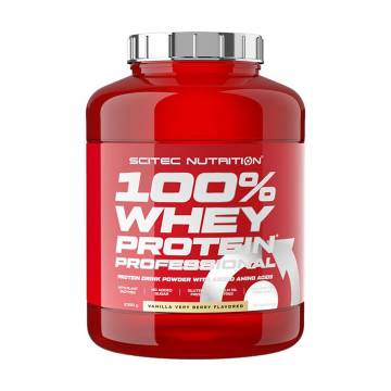 Протеин Scitec Nutrition 100% Whey Protein Professional Ягодная ваниль, в порошке, 2.35 кг Протеин Scitec Nutrition 100% Whey Protein Professional Ягодная ваниль, в порошке, 2.35 кг