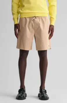 Мужские бежевые шорты DRAWSTRING LOGO Бежевый XXL Gant 205057