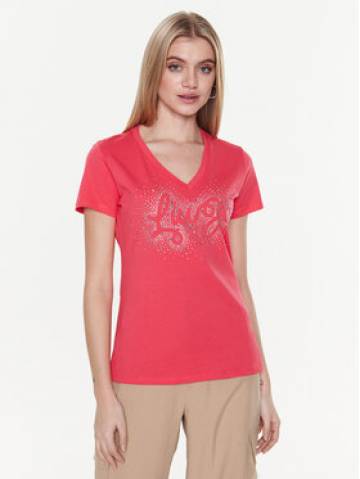 Liu Jo Футболка WA3278 JS923 Рожевий Regular Fit Liu Jo Футболка WA3278 JS923 Рожевий Regular Fit