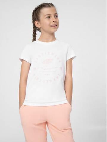 4F Футболка 4FJSS23TTSHF280 Білий Regular Fit 4F Футболка 4FJSS23TTSHF280 Білий Regular Fit