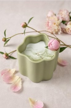 Ароматична свічка - ментолово-зелений