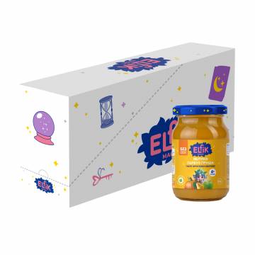 Детское фруктовое пюре Elfik Magic Яблоко, тыква и груша, без добавленного сахара, от 4 месяцев, 12*170 г Детское фруктовое пюре Elfik Magic Яблоко, тыква и груша, без добавленного сахара, от 4 месяцев, 12*170 г