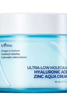 Крем для лица IsNtree Ultra-low Molecular Hyaluronic Acid Zinc Aqua Cream, 80 мл
