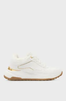 Женские белые кроссовки FARREA Белый 39 Guess FLFRREELE12