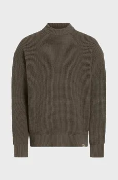 Мужской темно-коричневый джемпер CHUNKY TEXTURE Коричневый L Calvin Klein Jeans J30J326200