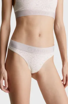 Женские розовые трусики THONG Розовый XS Calvin Klein 000QF7287E