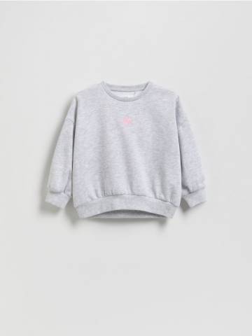 Reserved - Світшот з вишивкою - світло-сірий - 311FA-09M Reserved - Світшот з вишивкою - світло-сірий - 311FA-09M