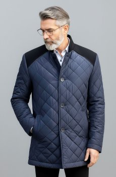 Мужская куртка синяя C-312