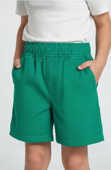 Джинсові шорти з потертостями - green spruce