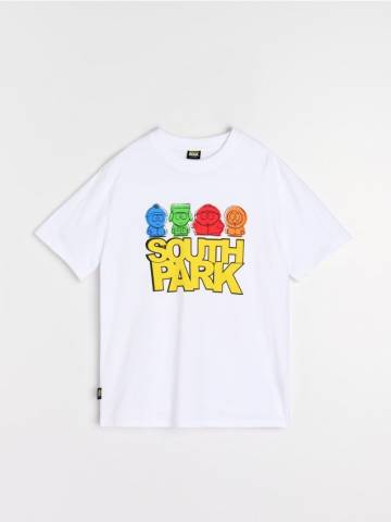 Бавовняна футболка comfort South Park - білий