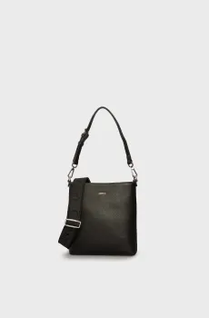 Женская черная сумка CK MUST SMALL BUCKET_CAVIAR Черный ONESIZE Calvin Klein K60K613129