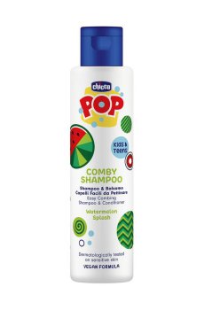 Детский шампунь-кондиционер для волос Chicco Pop Watermelon Splash Shampoo & Conditioner, 250 мл