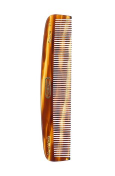 Гребень для волос Kent 7T 5 1/2 Hand-Made All Fine Teeth Pocket Comb, 136 мм