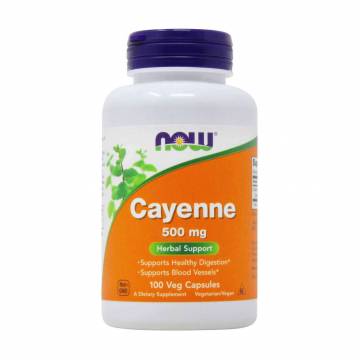 Кайенский перец NOW Foods Cayenne 500 мг, 100 капсул Кайенский перец NOW Foods Cayenne 500 мг, 100 капсул