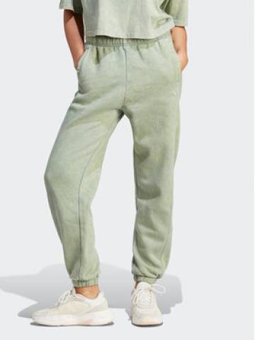 adidas Спортивні штани ALL SZN Fleece Washed IL3272 Зелений Loose Fit adidas Спортивні штани ALL SZN Fleece Washed IL3272 Зелений Loose Fit