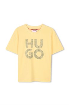 Детская хлопковая футболка HUGO