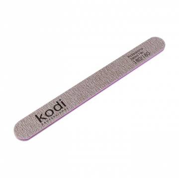 Пилка для ногтей Kodi Professional 180/180 грит прямая, коричневая, 178*19*4 мм Пилка для ногтей Kodi Professional 180/180 грит прямая, коричневая, 178*19*4 мм