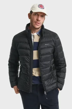 Мужской черный пуховик LIGHT DOWN Черный S Gant 7006526