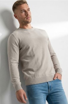 Основний бавовняний светр - нюдовий