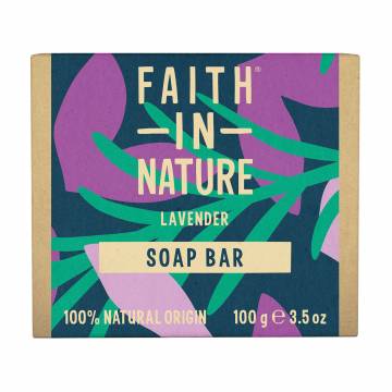 Твердое мыло Faith In Nature Lavender Soap Bar с лавандой, 100 г Твердое мыло Faith In Nature Lavender Soap Bar с лавандой, 100 г