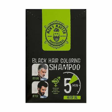 Окрашивающий шампунь для волос Mens Master Black Hair Coloring Shampoo, 10*25 мл Окрашивающий шампунь для волос Mens Master Black Hair Coloring Shampoo, 10*25 мл