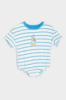 Бавовняне боді з принтом Donald Duck - білий