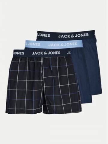 Jack&Jones Набір з 3 пар боксерів Jackson 12263654 Cиній Jack&Jones Набір з 3 пар боксерів Jackson 12263654 Cиній