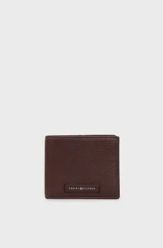 Мужской коричневый кожаный кошелек TH MONOGRAM  EXTRA CC AND COIN Коричневый ONESIZE Tommy Hilfiger AM0AM13252