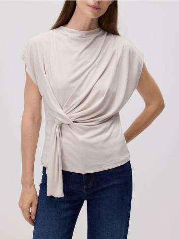 Reserved - LADIES` BLOUSE - нюдовий - 482GA-02X