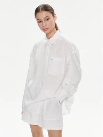 Tommy Jeans Сорочка DW0DW17987 Білий Relaxed Fit Tommy Jeans Сорочка DW0DW17987 Білий Relaxed Fit
