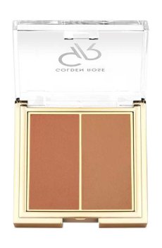 Компактные румяна для лица Golden Rose Iconic Blush Duo, 03 Rozy Bronze, 6 г