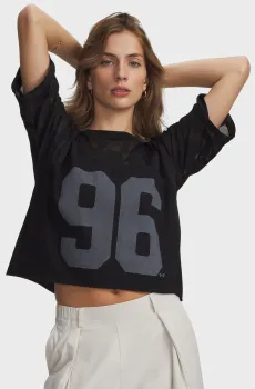 Женская черная футболка UA Burnout 96 Tee-BLK Черный XS Under Armour 6010952-008