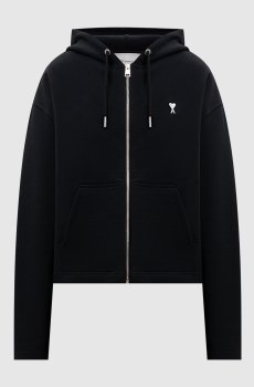 Черная спортивная куртка с эмблемой