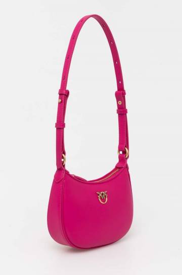 Кожаная сумочка Pinko цвет розовый 103538 A0F1 Кожаная сумочка Pinko цвет розовый 103538 A0F1
