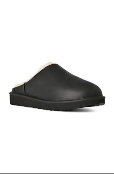 Кожаные тапочки UGG Classic Slip-On Noir