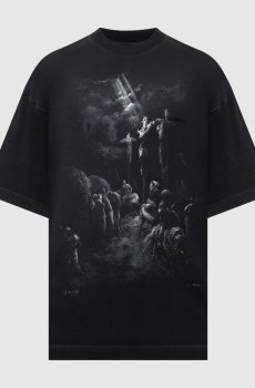 Черная футболка Jesus On A Cross