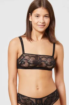 Женский черный бюстгальтер бралетт IDOLE Черный L Etam 6538291