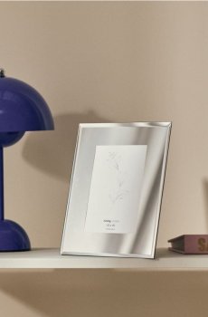 Дзеркальна фоторамка - срібний